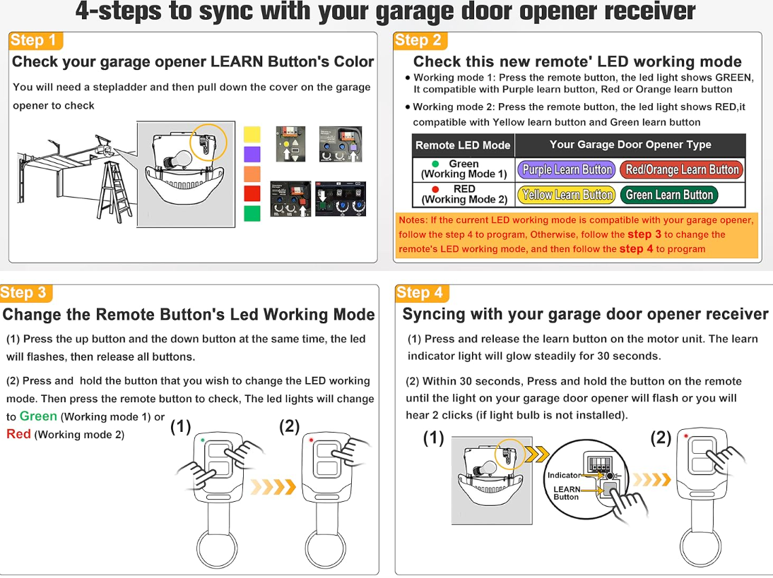 Motor Cycle Bar Mount Garage Door Opener.