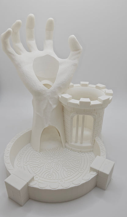 A Grave Mistake Dice Tower.