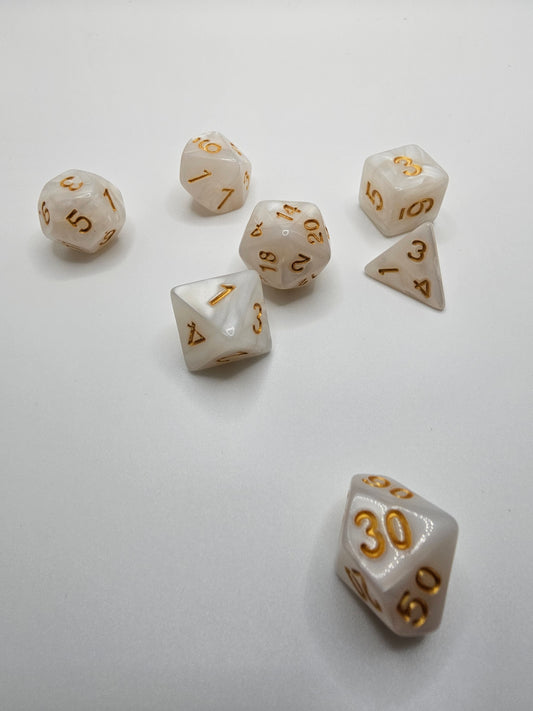 Angelic 7pc Dice Set.