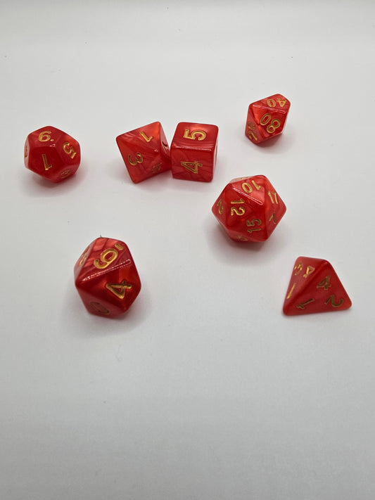 Ember 7pc Dice Set.